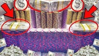 BETTING “$10 MILLION” DOLLARS ON THE BIGGEST WALL INSIDE THE HIGH RISK COIN PUSHER! *MEGA JACKPOT*