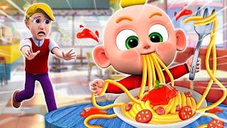 Yummy Spaghetti Song - First Time at the Restaurant! - Baby Songs - Kids Song & Nursery Rhymes