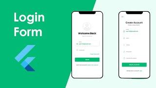 Login form UI flutter  |  UI design tutorial flutter and dart