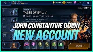 Injustice 2 Mobile | John Constantine Down | Rewards Taste Of Evil | New Account