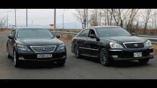 Lexus 5.0 439 л.с. против Majesta 4.3 286 л.с. Гибридный LS600.