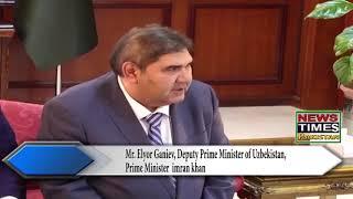 Prime Minister Imran Khan receives Mr  Elyor Ganiev, Deputy Prime Minister of Uzbekistan, at PM Offi