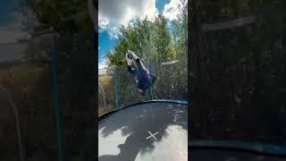 Flair on Indo scooter trampoline! #shorts