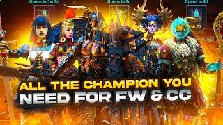 ALL THE CHAMPIONS YOU NEED FOR FACTION WARS & CURSED CITY | Raid: Shadow Legends |