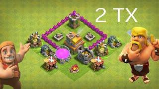 Самая лучшая расстановка 2 ТХ(Clash of Clans)