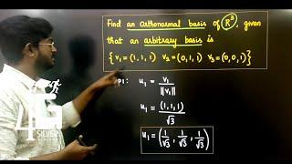 Orthonormal Basis in Tamil Gram Schmidit Process in Tamil | Random Process and Linear Algebra Unit 5