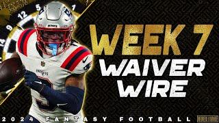 Week 7 Waiver Wire Pickups - 2024 Fantasy Football