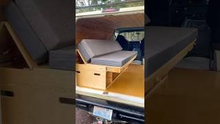 Couch ️ Bed - For your camper van!  Meet the Frontier Futon DIY kit from Camp N Car 