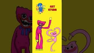 Kisi Misi drawing with pencil. #huggywuggy #funny #comedy #humor #drawing #shorts #artstudio #art