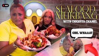 SEAFOOD MUKBANGS W/ Chaqutia Chanel!! | STORY TIME!!