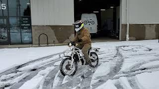 UBCO 2x2 cookies in the snowy parking lot