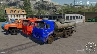 Farming Simulator 2019 mods Ural 4320-60 Fish & Kamaz 65115 Fish