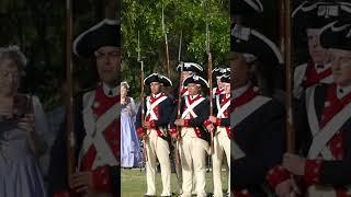 ‘The Old Guard’ Demonstration Firing Muskets in Formation “Make Ready… Take Aim… FIRE!”