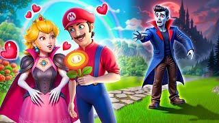 The Super Mario Bros: Princess Peach Glow Up Into Vampire! Extreme Makeover Transformation