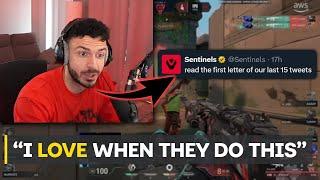 Tarik Reacts To Sentinels Masterclass "BUY THE SEN BUNDLE" Tweet(200IQ)