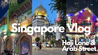 Exploring Arab Street, Haji Lane & Sultan Mosque | Nightlife & Food | Singapore Vlog 2024 EP 6