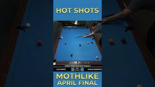 Hot Shots from Mothlike Masters Final #hotshot #billiards #9ball #bankshot #combination  #pool