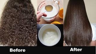 Permanent Hair Straightening at Home in 30 Minutes  with all Natural Ingredients | 100% Work  | NAHR