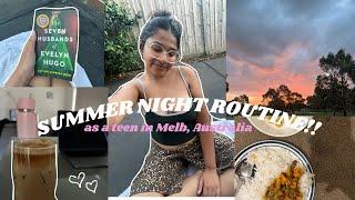 SUMMER NIGHT ROUTINE AS A TEEN IN MELB AUSTRALIA!!| teenager chronicles