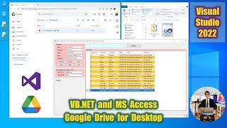 Visual Studio 2022 (Testing) Connect to an Access Database stored in Google Drive