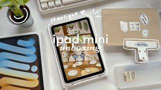 iPad mini 6 starlight  unboxing in 2024