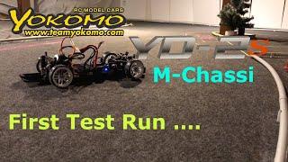 Yokomo YD2S M Chassis -- 1st ( first ) Test drive - base Setup