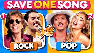 SAVE ONE SONG: Rock vs Pop | Music Quiz Challenge