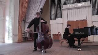 Benedetto Marcello Sonata h-moll Volodymyr Grechukh  double-bass, Natalia Fortuchenko piano