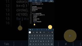 Python Turtle Graphics  Coding Status Video | Instagram Reels | @Python_Shorts #python