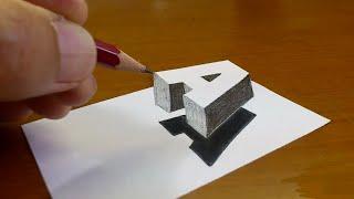 3D A Drawing || Mind-Blowing 3D Drawing That Will Trick Your Eyes! - Anamorphic Illusion- Trick Art