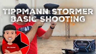 Shooting Tippmann Stormer Basic - Pro Edge Paintball