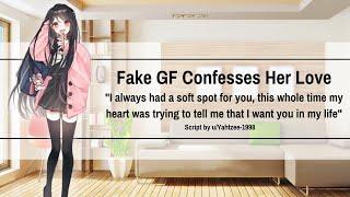 Fake Girlfriend Confesses Her Love [F4M] [Confession] [Kissing] [Nerdy Listener] [Popular Speaker]