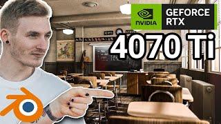 RTX 4070 Ti is INSANE! - Blender 3D Benchmark | Test BMW, Classroom, Barbershop, etc..