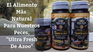  Alimento Natural Para Nuestros Peces Ultra Fresh De Azoo,Tropical Bits Y Micro Pellets Acuarios MB