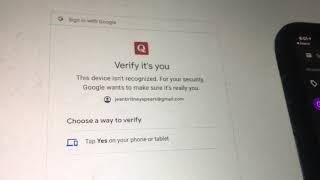 Gmail verification failure. “verify it’s you”