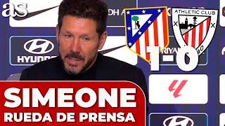 SIMEONE, rueda de prensa hoy | ATLÉTICO DE MADRID 1 - ATHLETIC CLUB 0