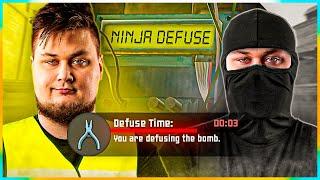 WHEN CS:GO PROS NINJA DEFUSE..