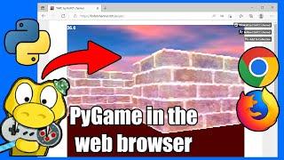 Running PyGame in the web browser with Pygbag! mini Python tutorial Wasm WebAssembly