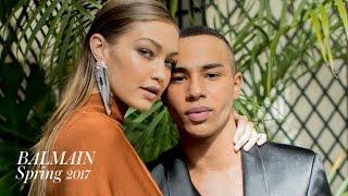 Gigi Hadid x Olivier Rousteing Balmain Spring 2017 Backstage | MODTV