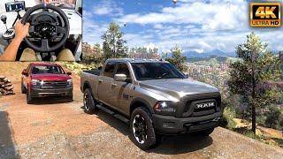 Ram 2500 Power Wagon & Chevrolet Silverado | OFFROAD CONVOY | Forza Horizon 5 | Thrustmaster T300RS