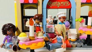 Lego friends 2025  Restaurant and cooking school ‍| Lego friends build & review