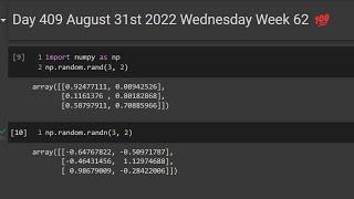np.random.rand vrs np.random.randn| Day 409 of DS