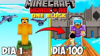 SOBREVIVÍ 100 DÍAS en UN BLOQUE de MINECRAFT HARDCORE  MIKECRACK