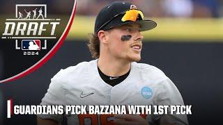 Cleveland Guardians take Travis Bazzana with 1st overall pick | 2024 MLB Draft