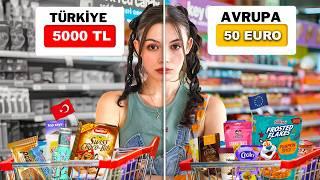 BELÇİKA'DA EN PAHALI MARKET ÜRÜNLERİYLE BİR GÜN! (TÜRKİYE VS AVRUPA)