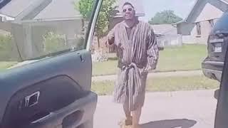 Everybody dance now! Dancing with a robe