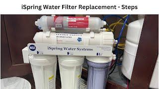 iSpring Water Filter Replacement - Steps