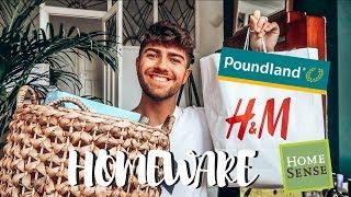 HUGE HOMEWARE HAUL | POUNLAND, H&M HOME AND HOMESENSE | LUKE CATLEUGH