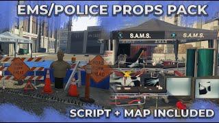 [EXCLUSIVE] EMS/POLICE PROPS PACK + SCRIPT INCLUDED - FIVEM GTA V