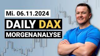 Bringt US-Wahl ein Shortsignal? | Daily DAX Morgenanalyse am 06.11.2024 | Florian Kasischke